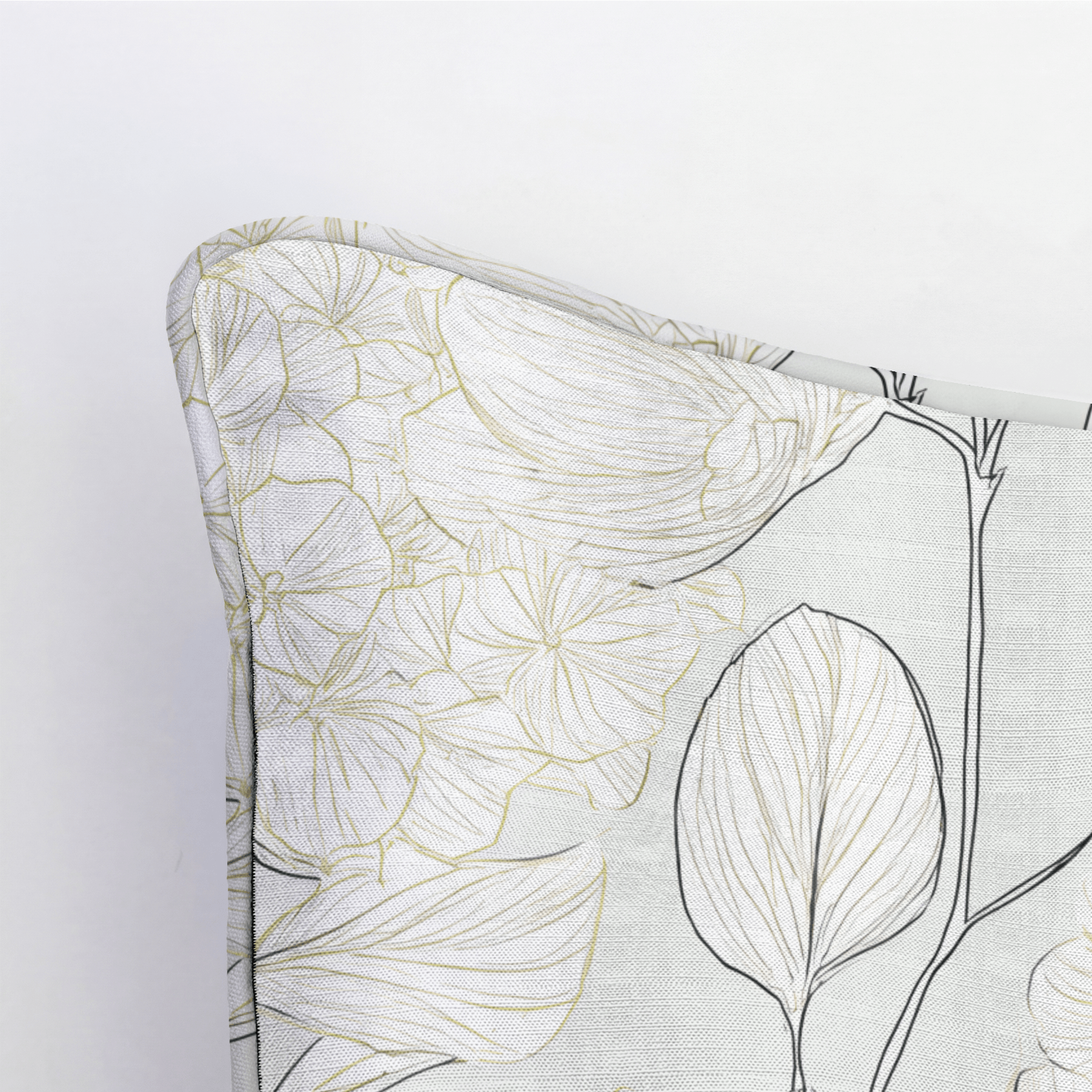 Mint Hydrangea Throw Pillow - Lemon Park