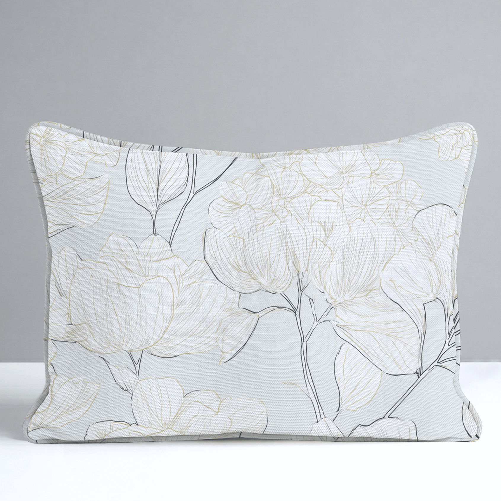 Mint Hydrangea Throw Pillow - Lemon Park
