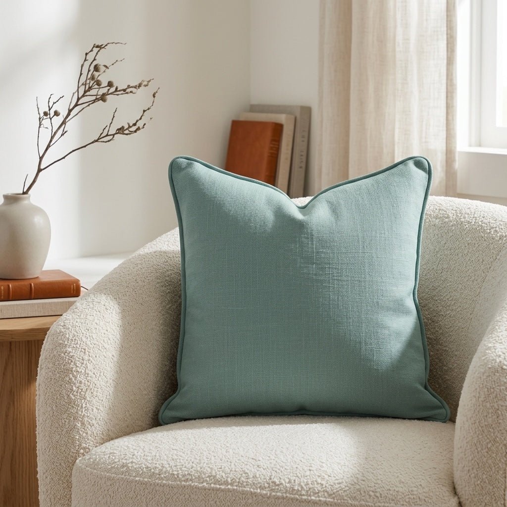 Mint To Be Dark Sage Throw Pillow - Lemon Park