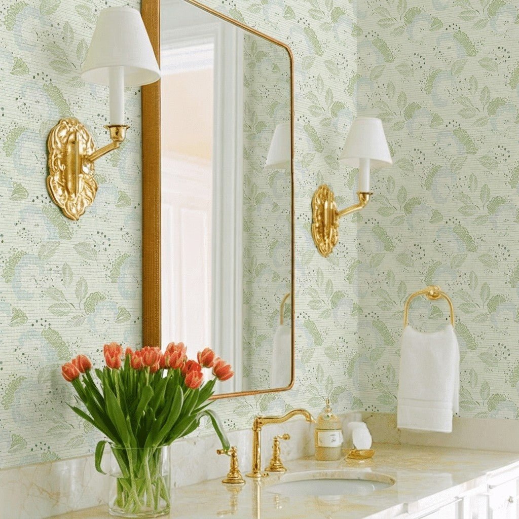 Mint to Be Faux Grasscloth Wallpaper - Lemon Park