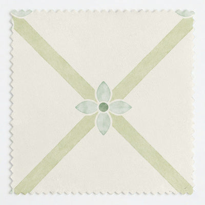 Mint To Be Floral Lattice - Fabric - Lemon Park