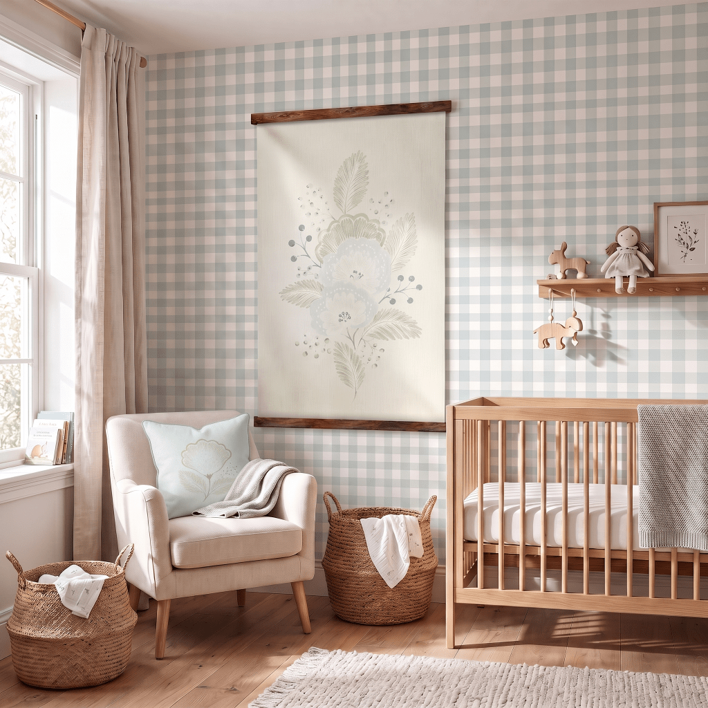 Mint To Be Ivory Botanica - Tapestry - Lemon Park
