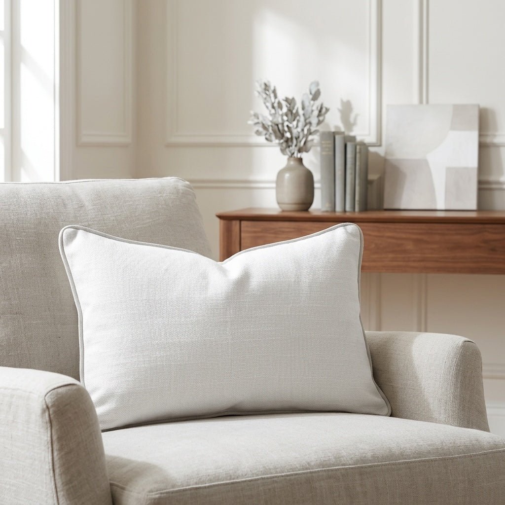 Mint To Be Ivory Throw Pillow - Lemon Park