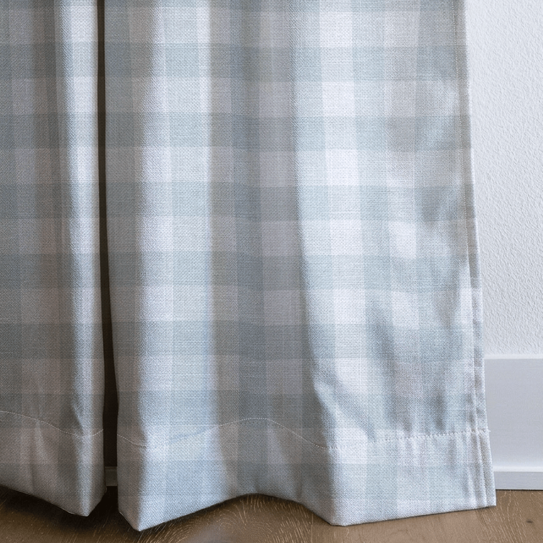 Mint To Be Sage Gingham - Drapery - Lemon Park
