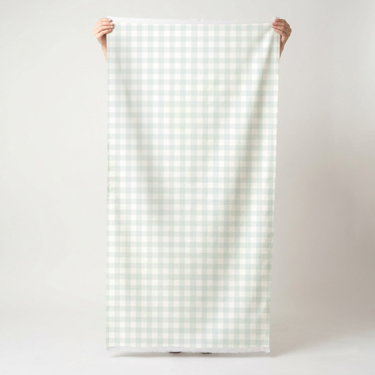 Mint To Be Sage Gingham - Fabric - Lemon Park