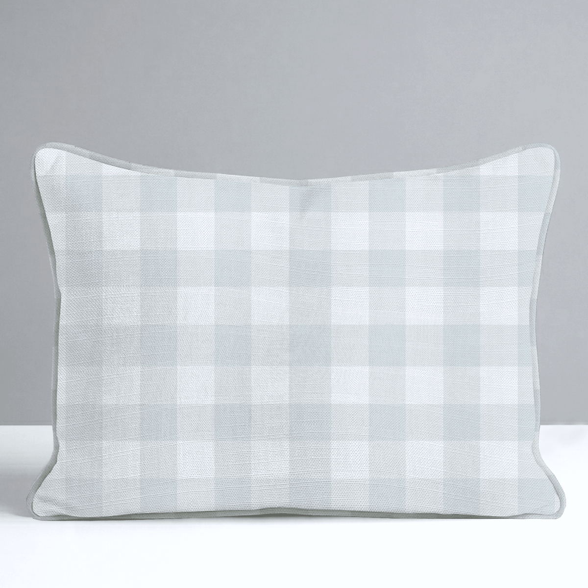 Mint To Be Sage Gingham Throw Pillow - Lemon Park