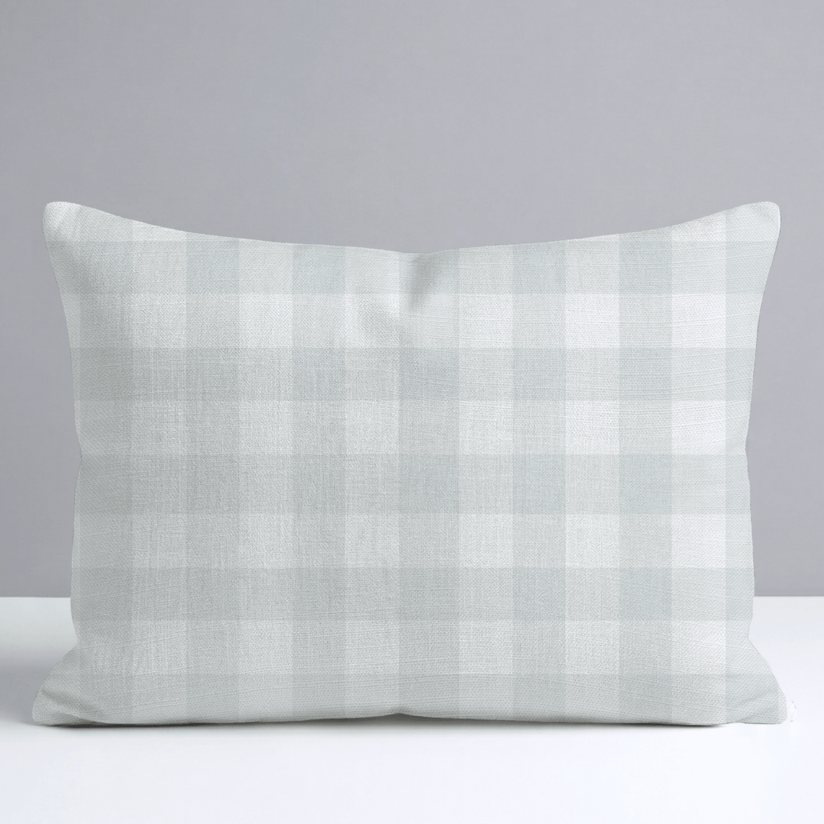 Mint To Be Sage Gingham Throw Pillow - Lemon Park