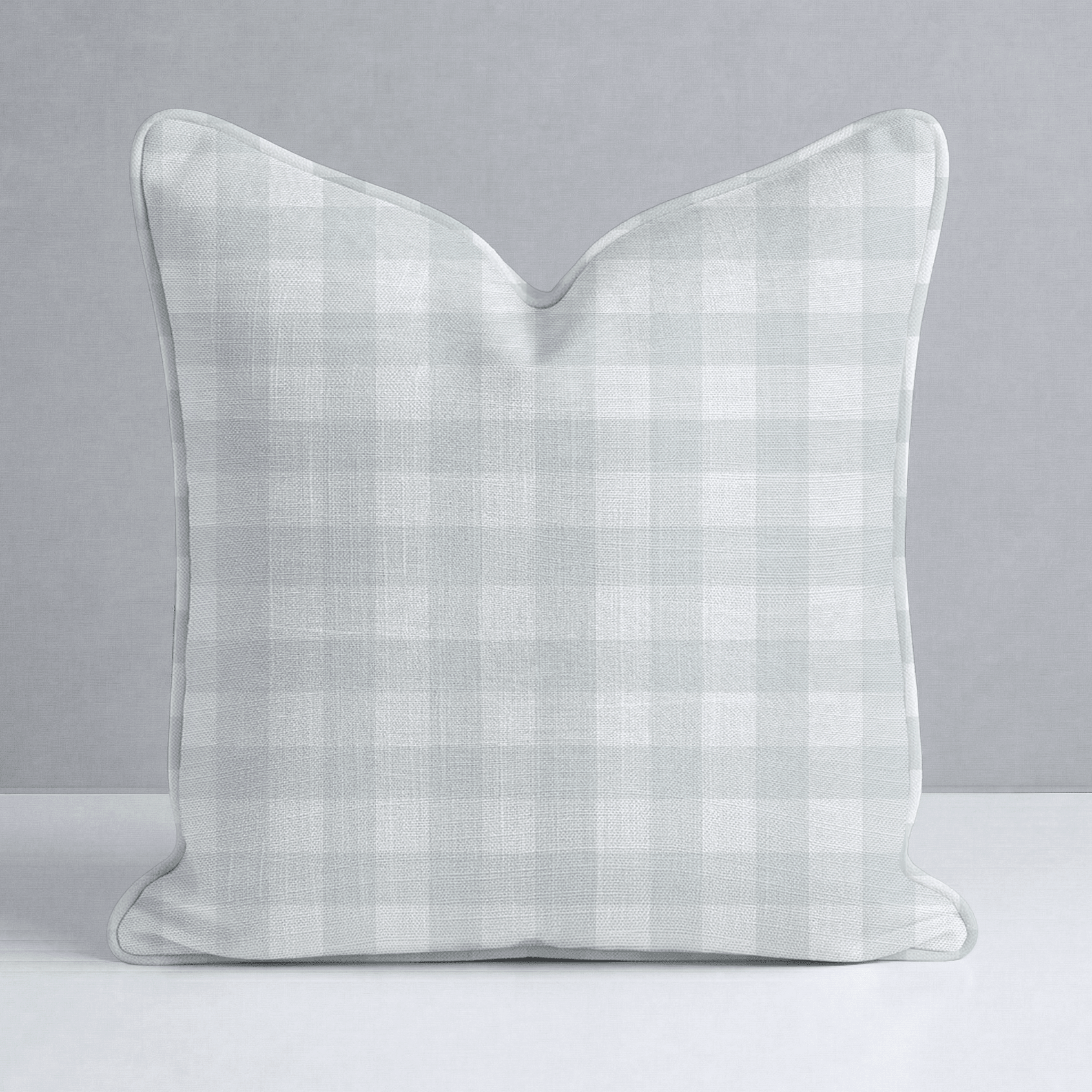 Mint To Be Sage Gingham Throw Pillow - Lemon Park