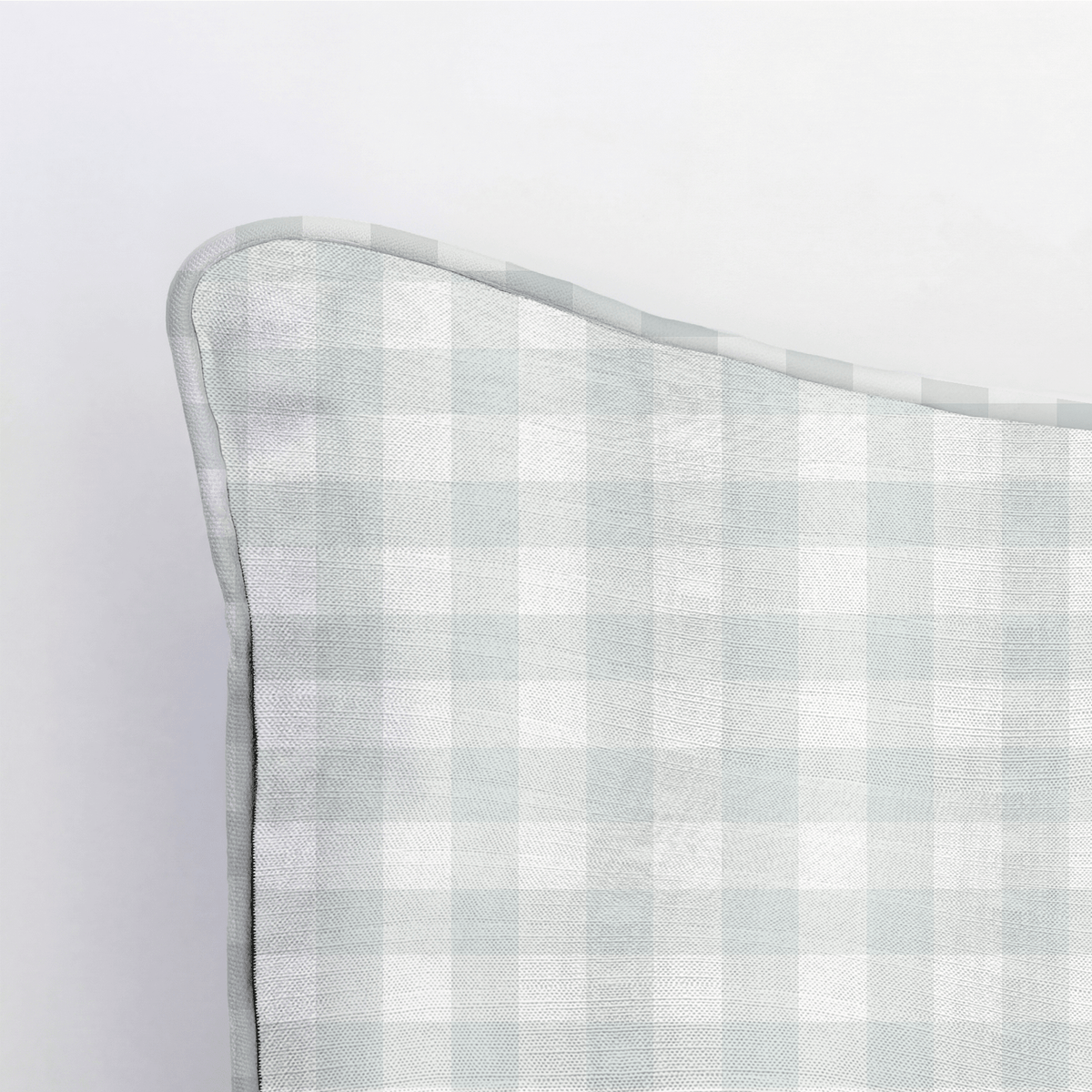 Mint To Be Sage Gingham Throw Pillow - Lemon Park