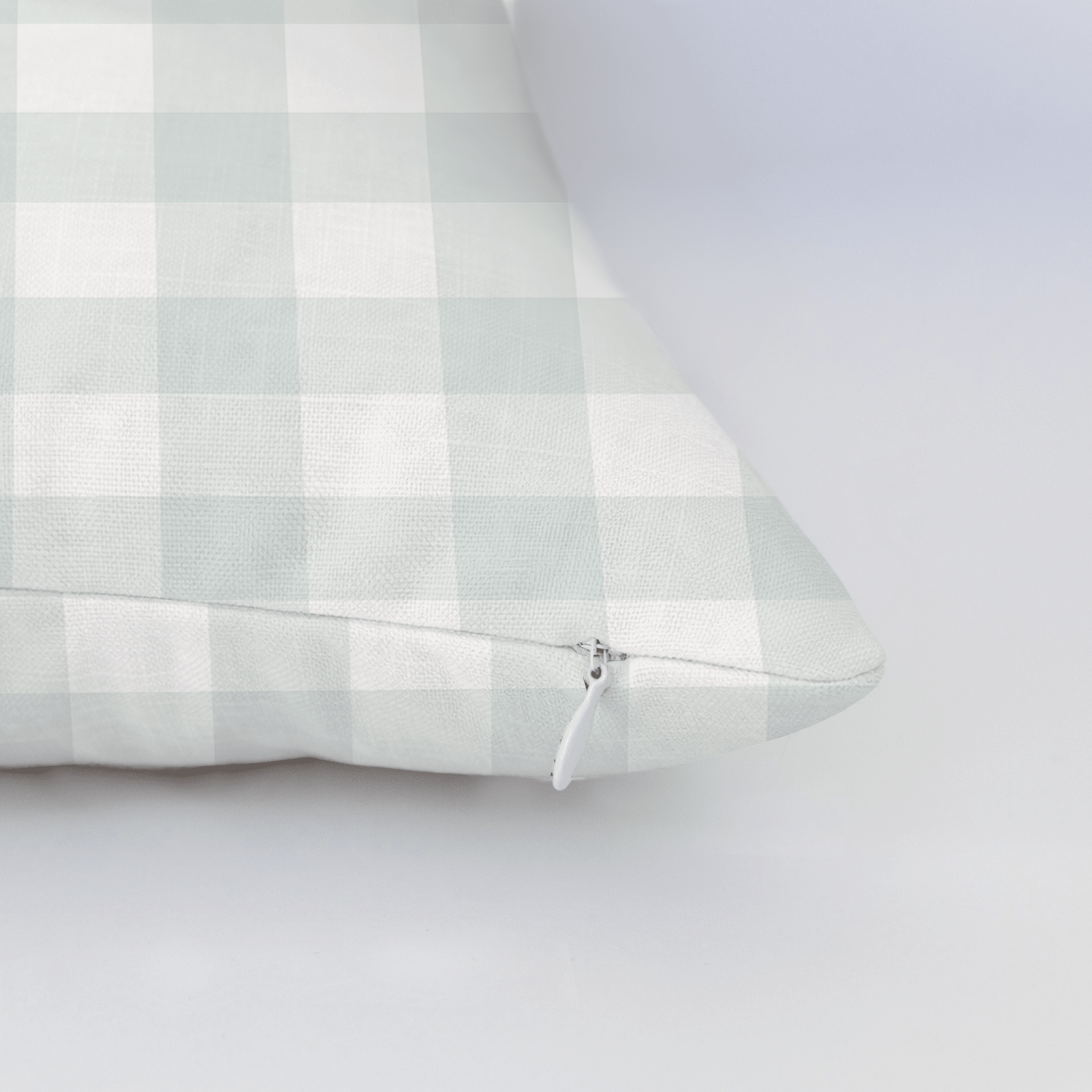 Mint To Be Sage Gingham Throw Pillow - Lemon Park