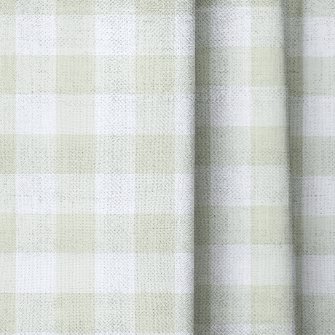 Mint To Be Soft Mint Gingham - Drapery - Lemon Park