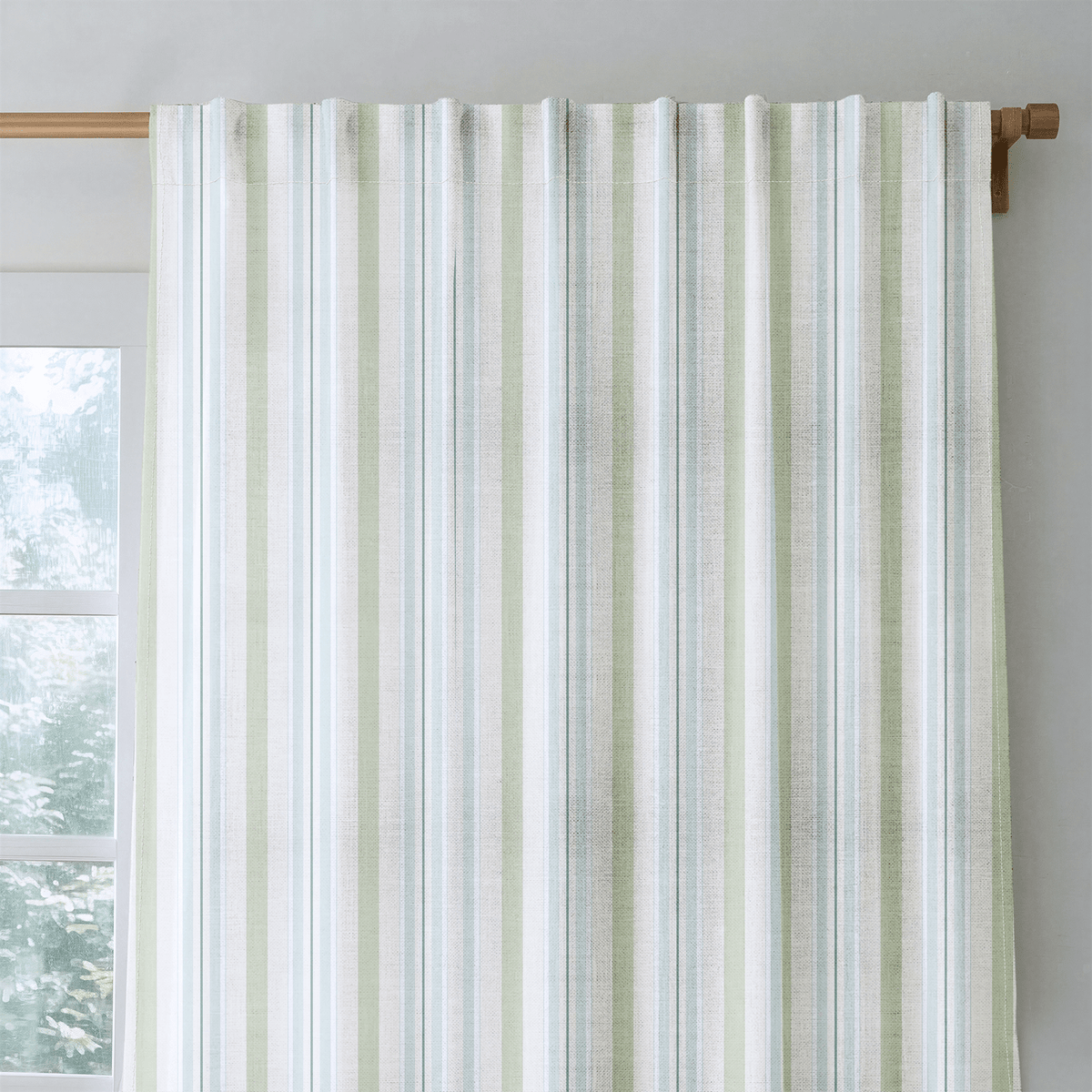 Mint To Be Stripes - Drapery - Lemon Park