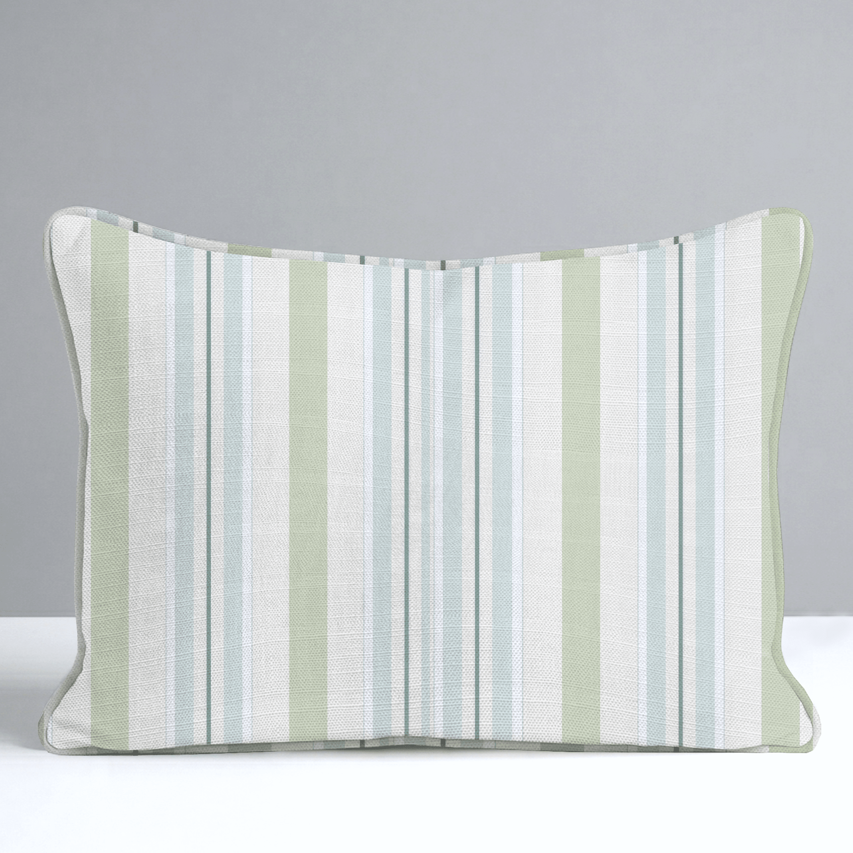 Mint To Be Stripes Throw Pillow - Lemon Park