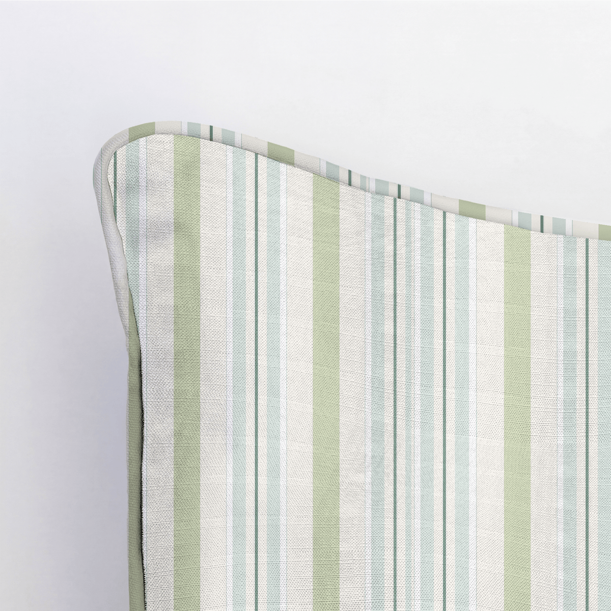 Mint To Be Stripes Throw Pillow - Lemon Park