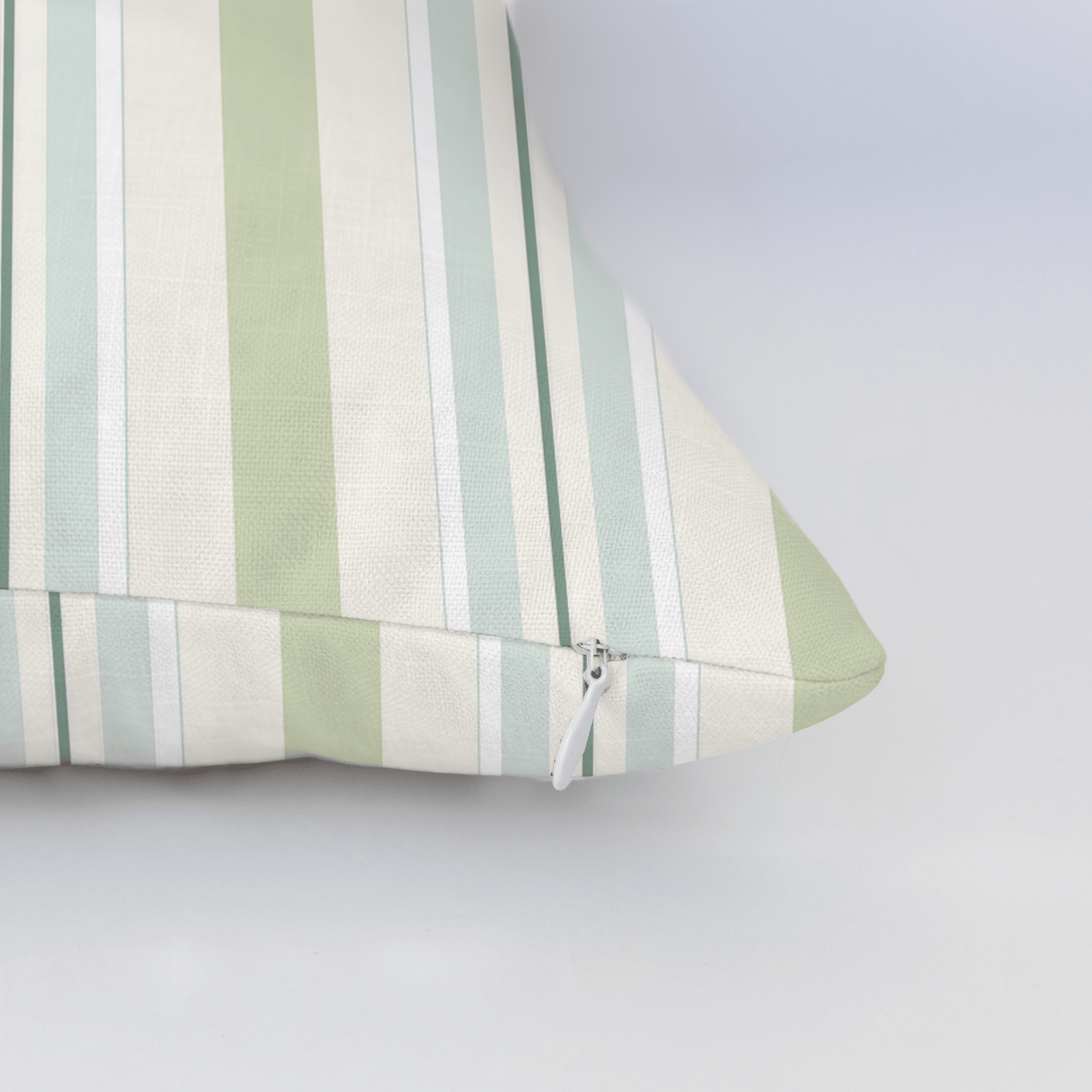 Mint To Be Stripes Throw Pillow - Lemon Park