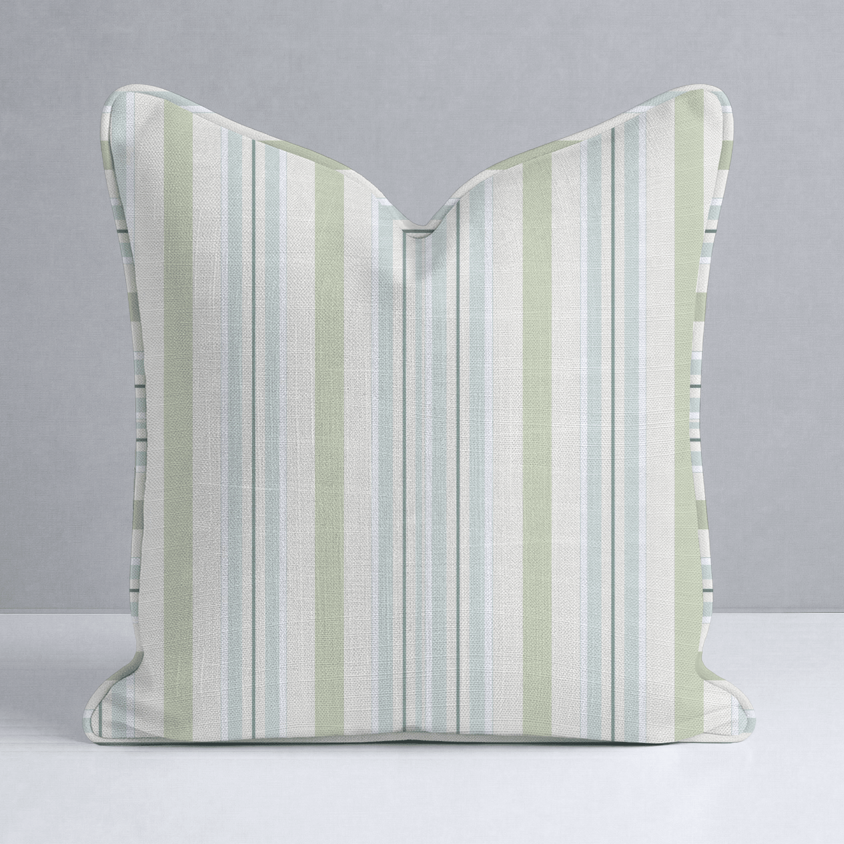 Mint To Be Stripes Throw Pillow - Lemon Park