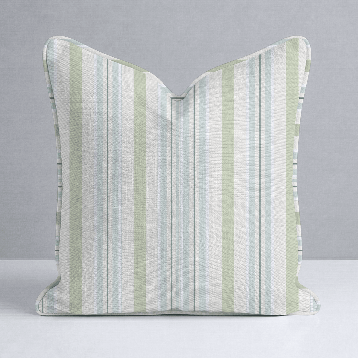 Mint To Be Stripes Throw Pillow - Lemon Park