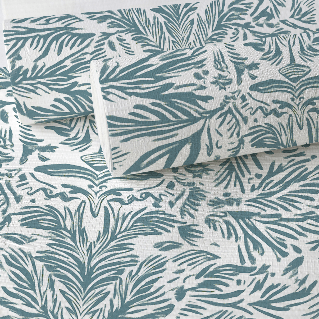 Miss Magnolia Blue Faux Grasscloth Wallpaper - Lemon Park