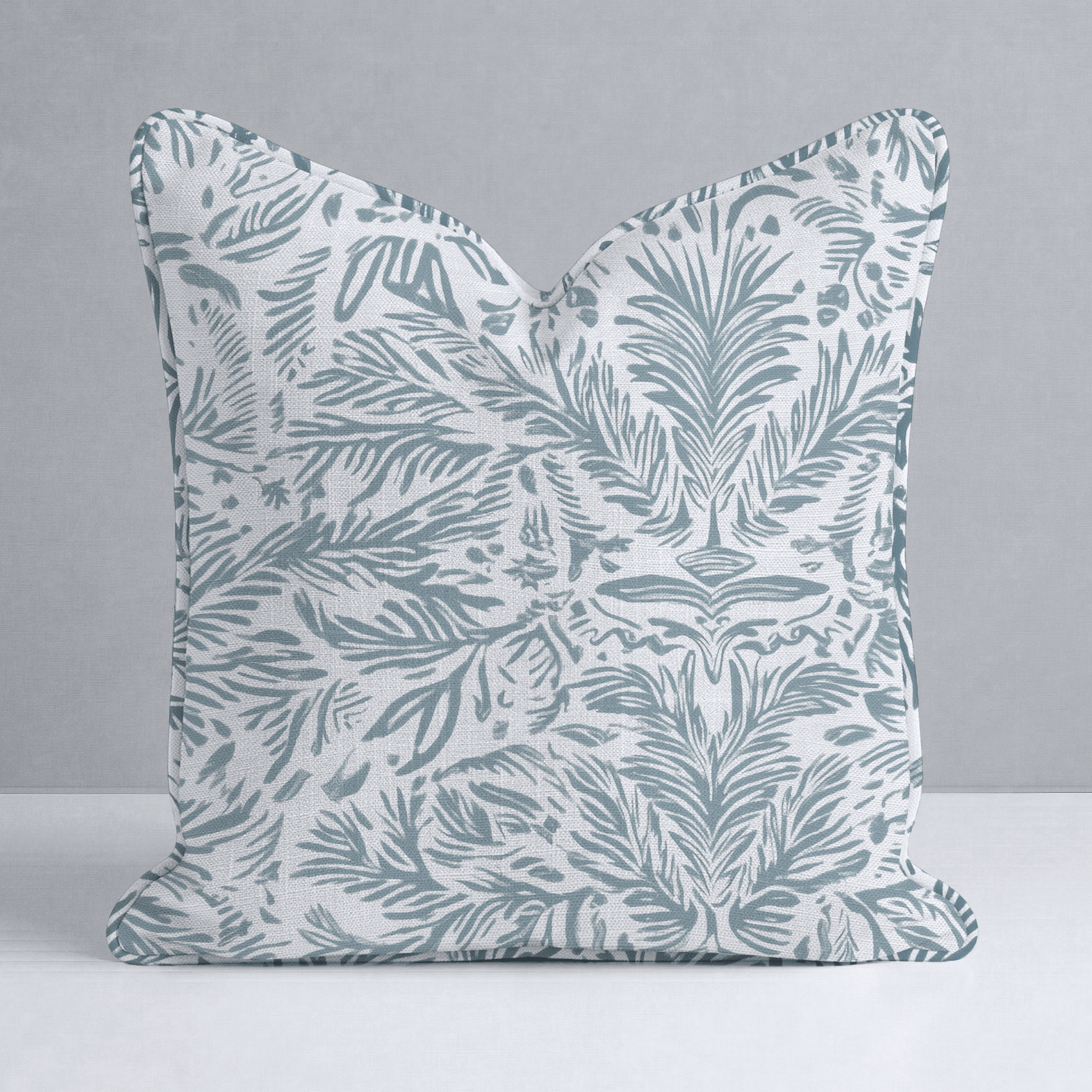 Miss Magnolia Blue Throw Pillow - Lemon Park