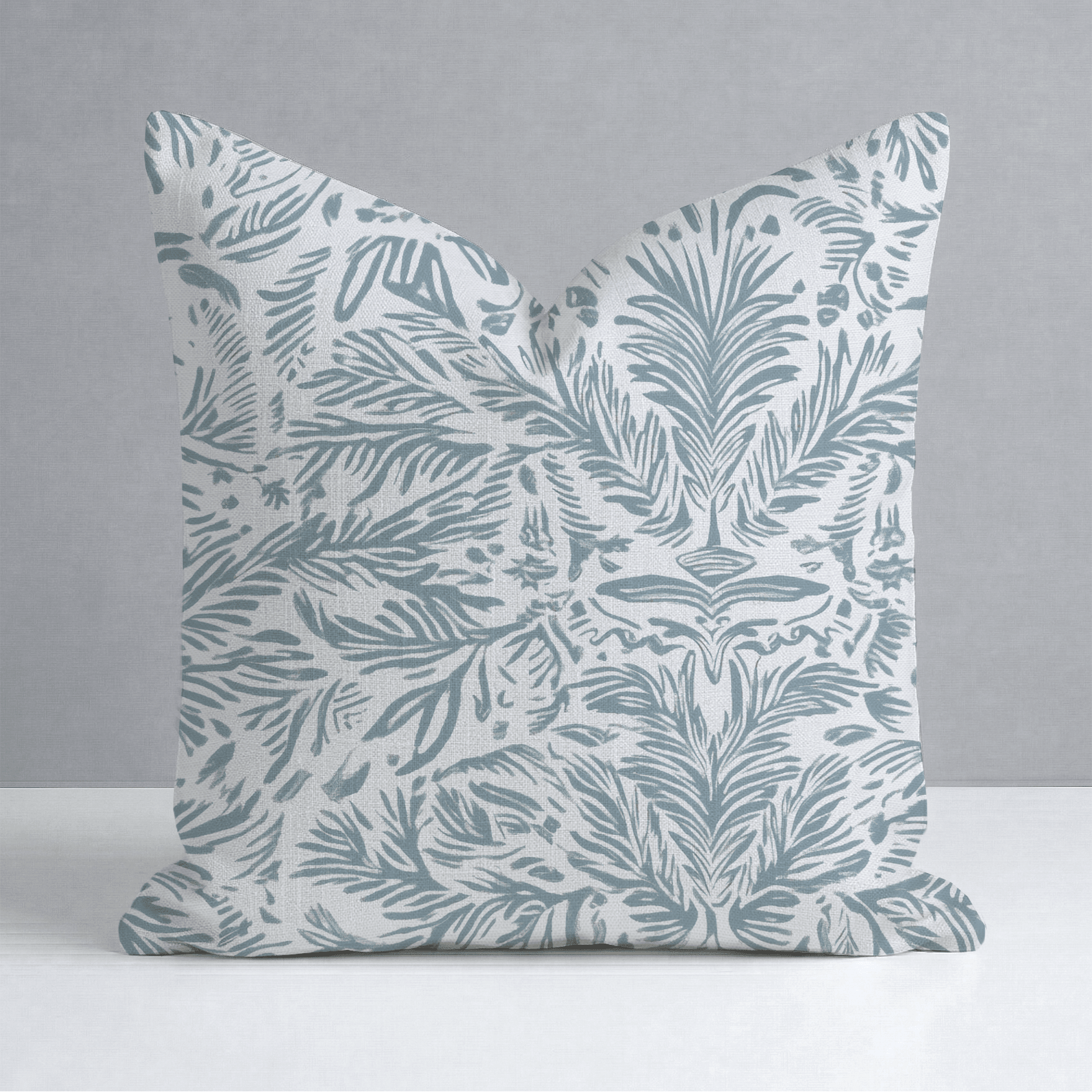 Miss Magnolia Blue Throw Pillow - Lemon Park