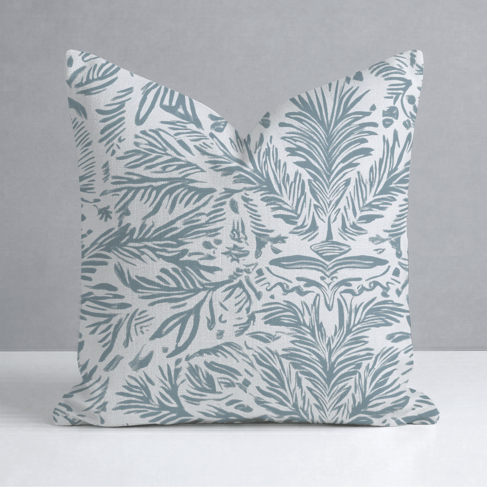 Miss Magnolia Blue Throw Pillow - Lemon Park