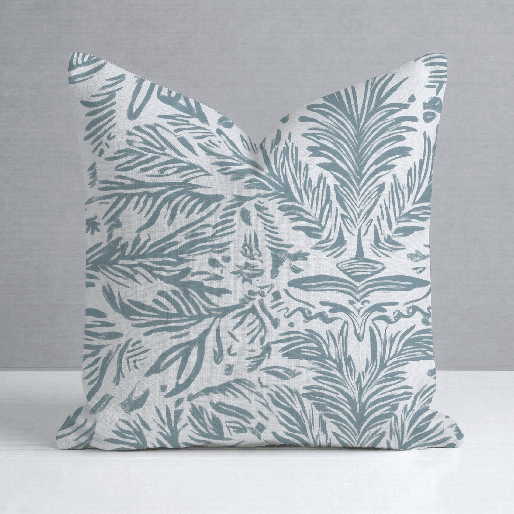 Miss Magnolia Blue Throw Pillow - Lemon Park