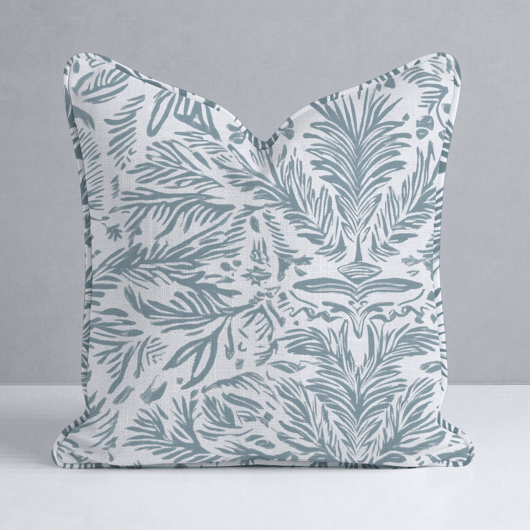 Miss Magnolia Blue Throw Pillow - Lemon Park