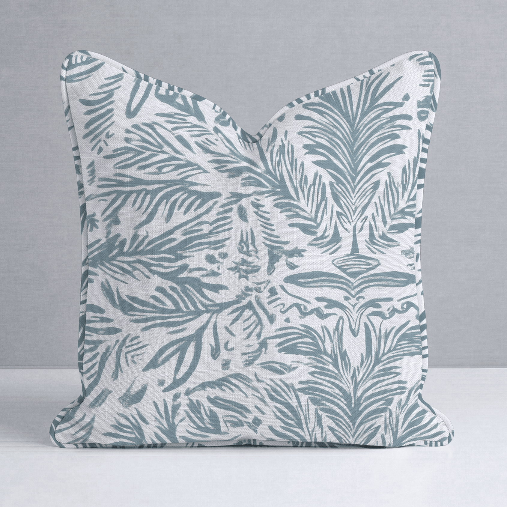 Miss Magnolia Blue Throw Pillow - Lemon Park