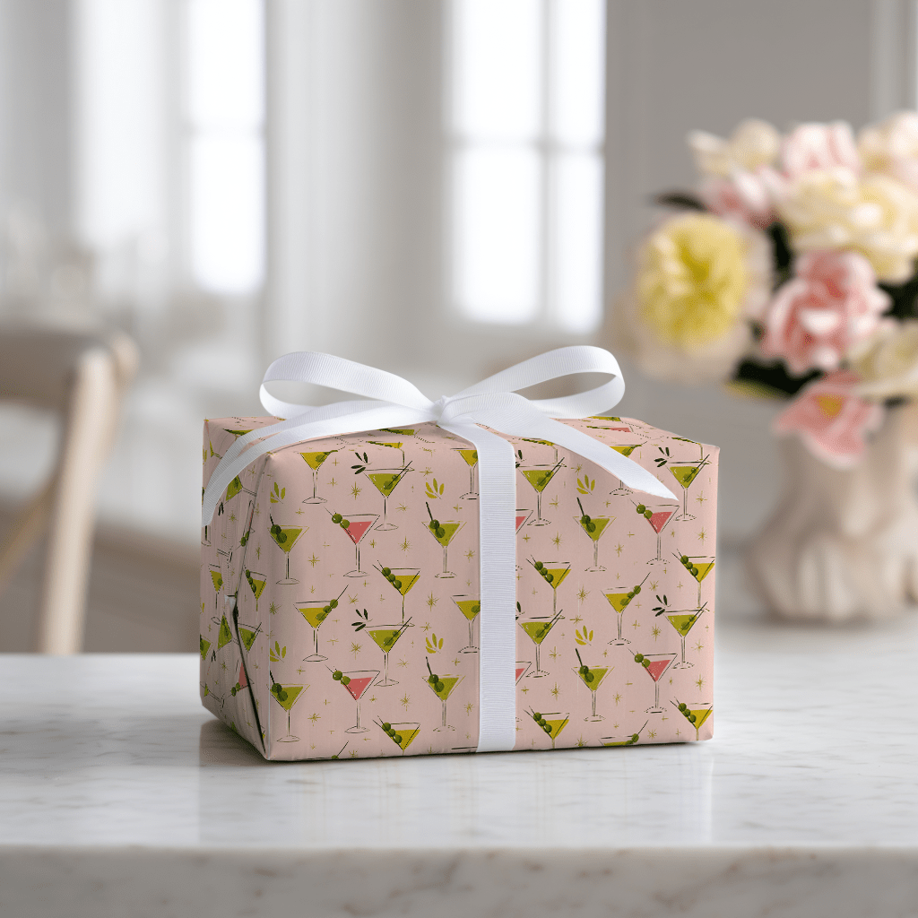 Mistletoe Martini - Wrapping Paper - Lemon Park