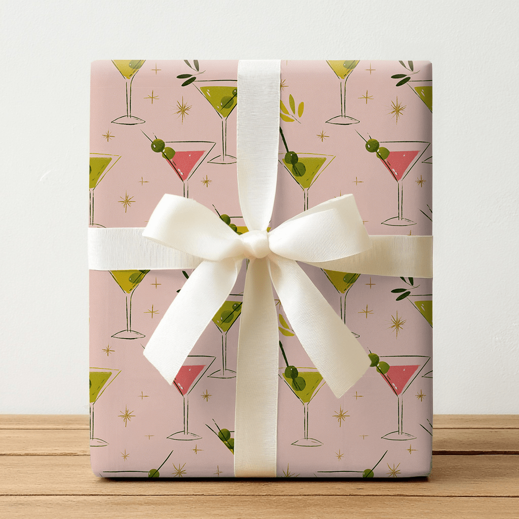 Mistletoe Martini - Wrapping Paper - Lemon Park