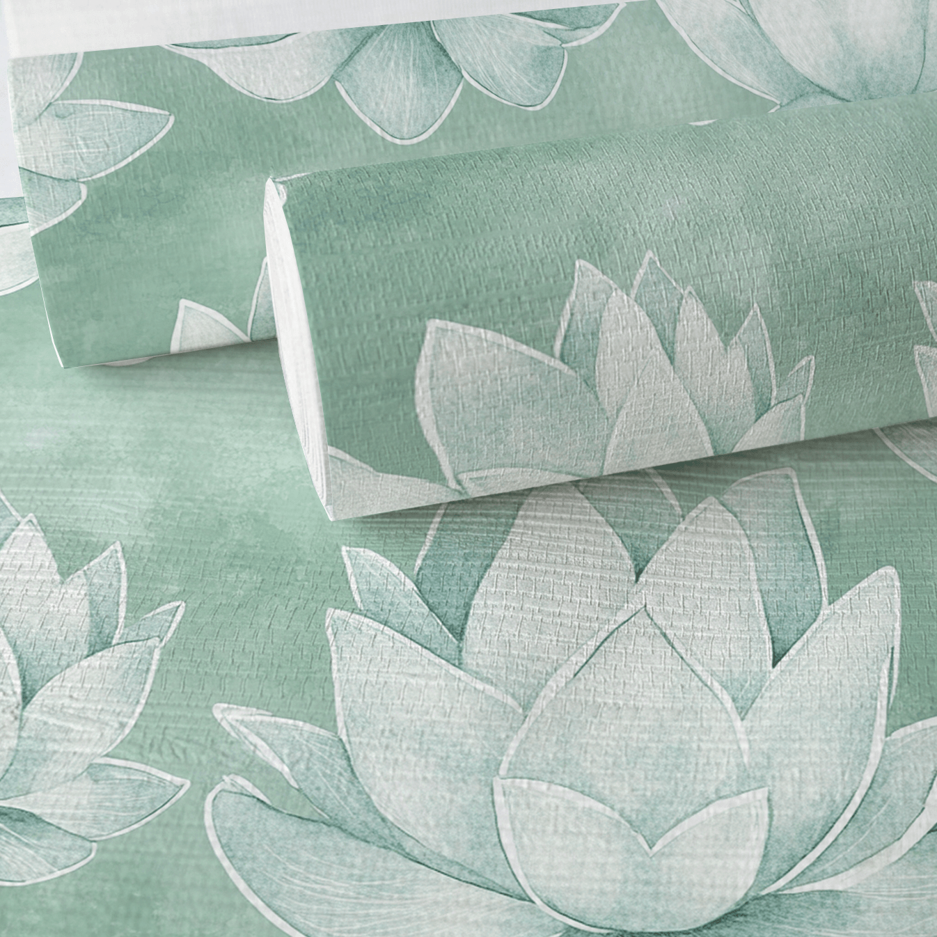Misty Bloom Faux Grasscloth Wallpaper - Lemon Park