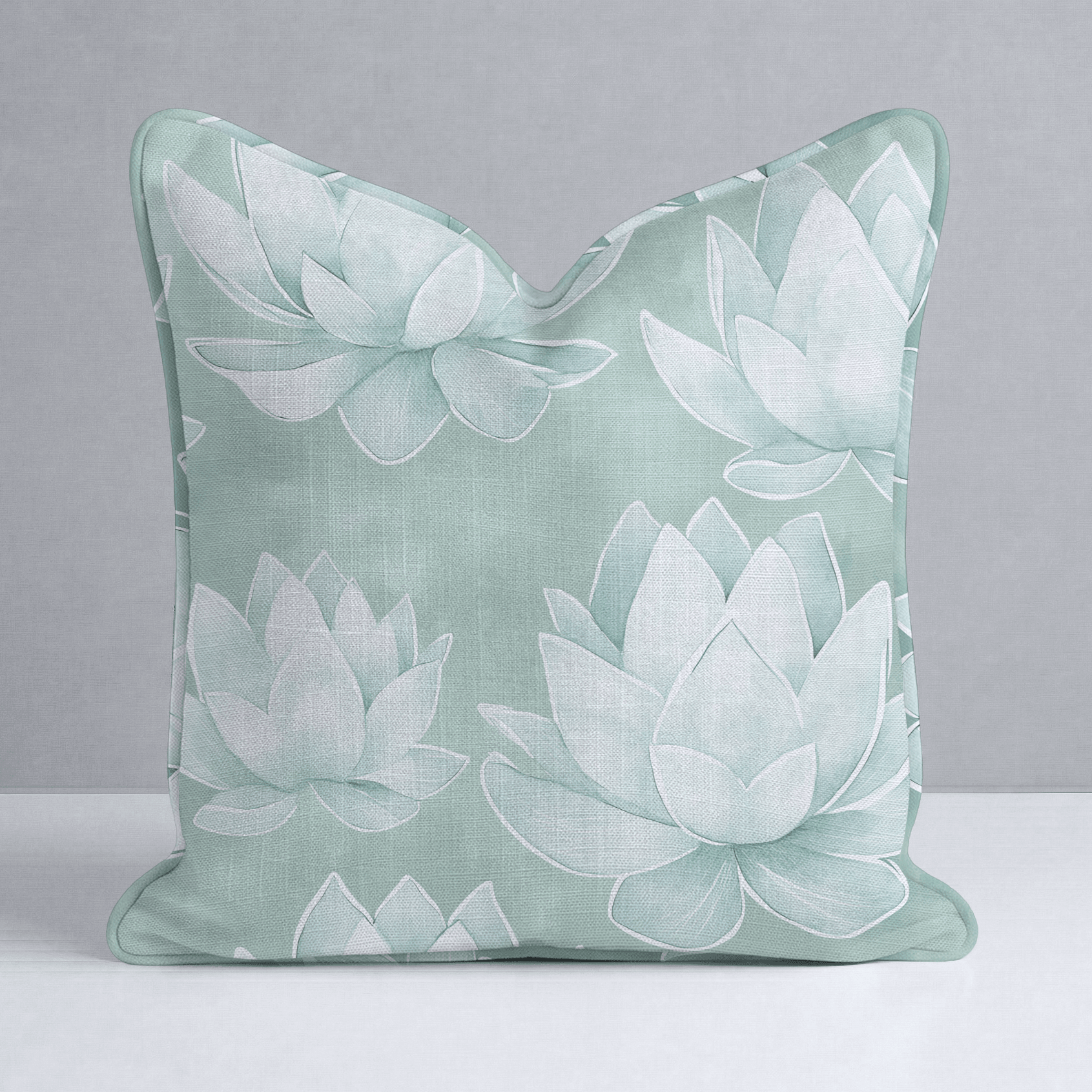 Misty Bloom Throw Pillow - Lemon Park