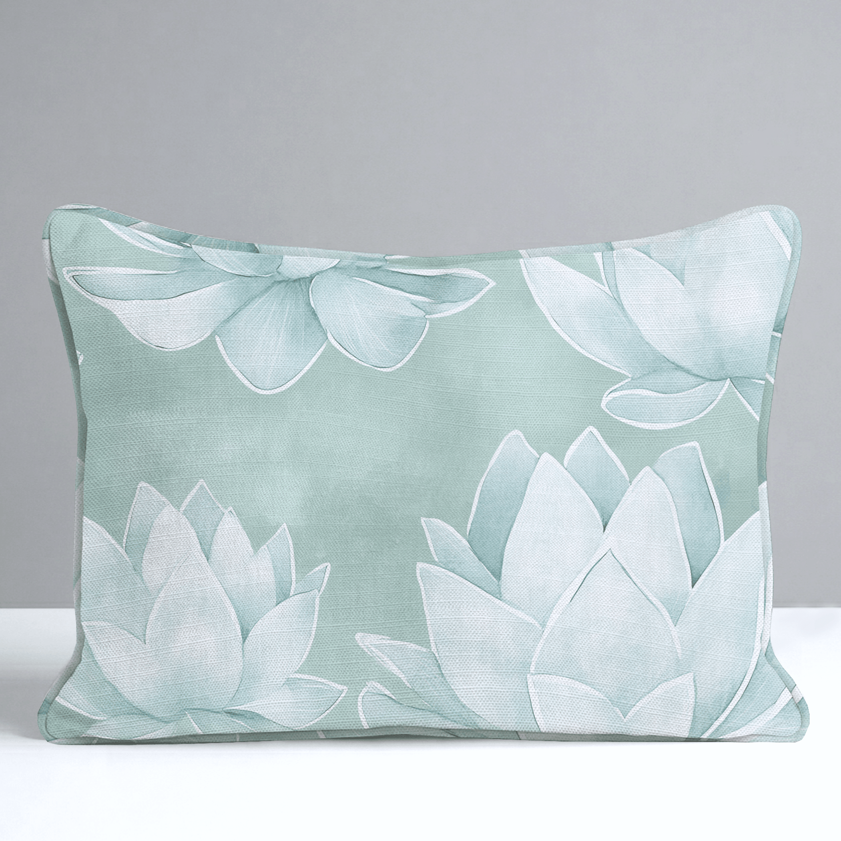 Misty Bloom Throw Pillow - Lemon Park