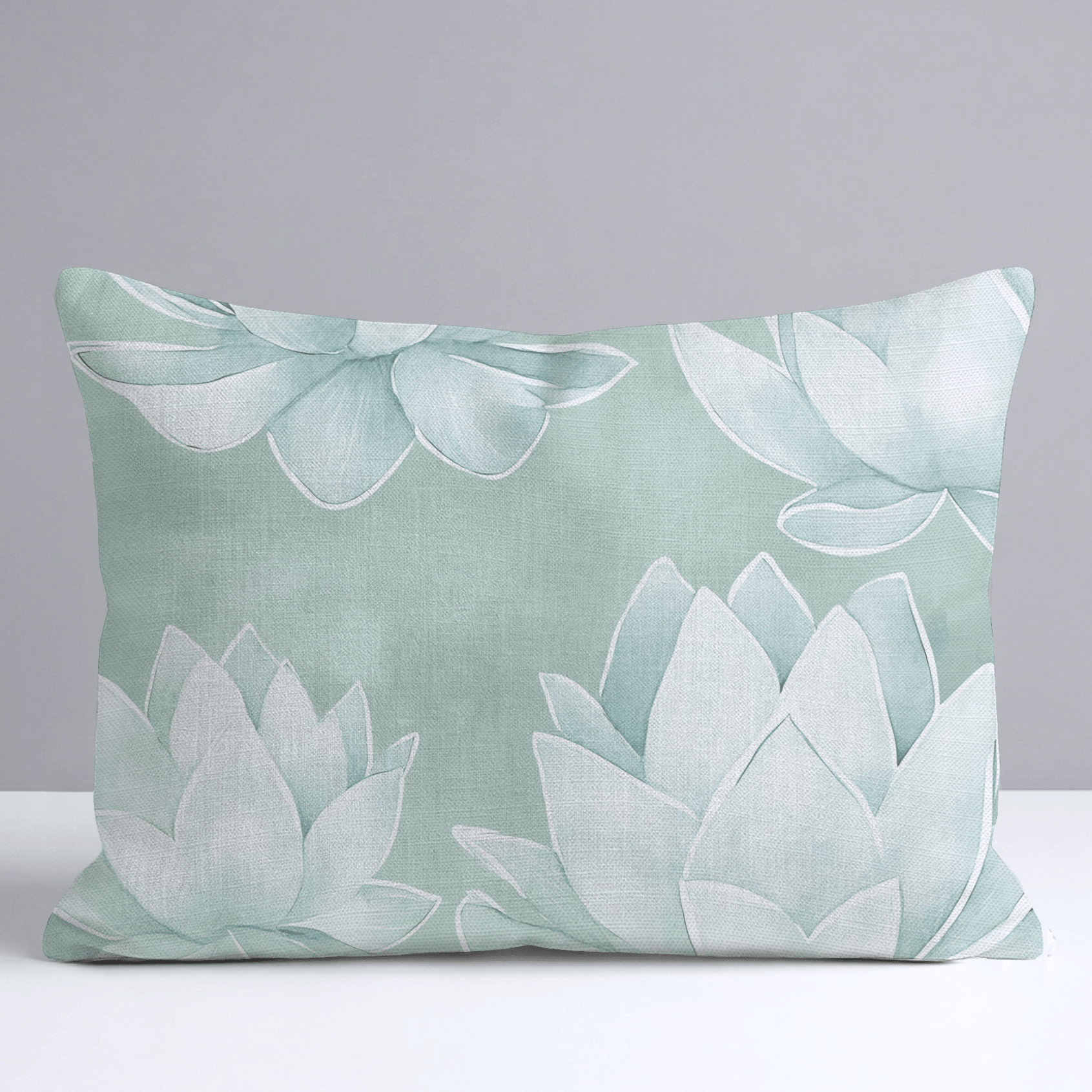 Misty Bloom Throw Pillow - Lemon Park
