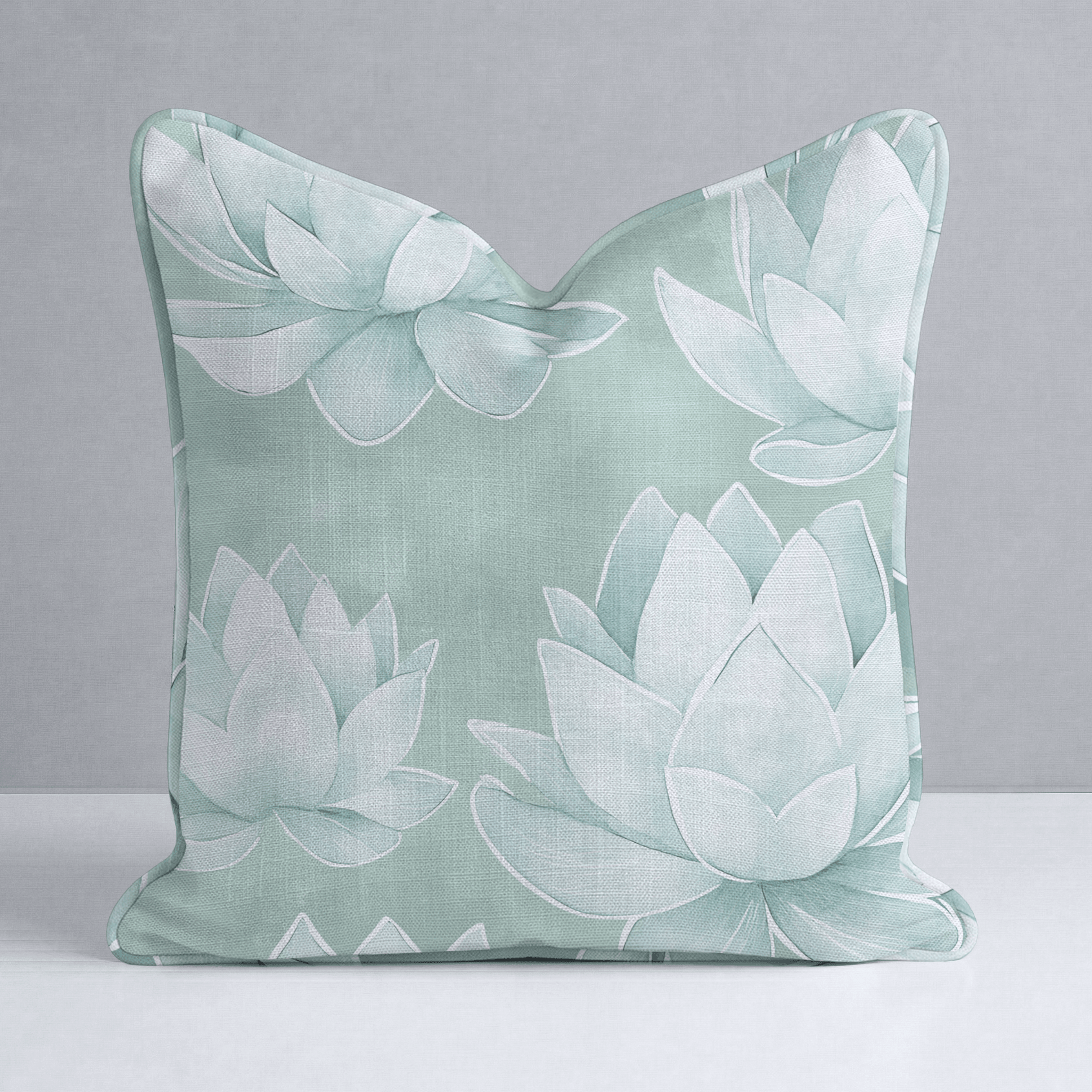 Misty Bloom Throw Pillow - Lemon Park