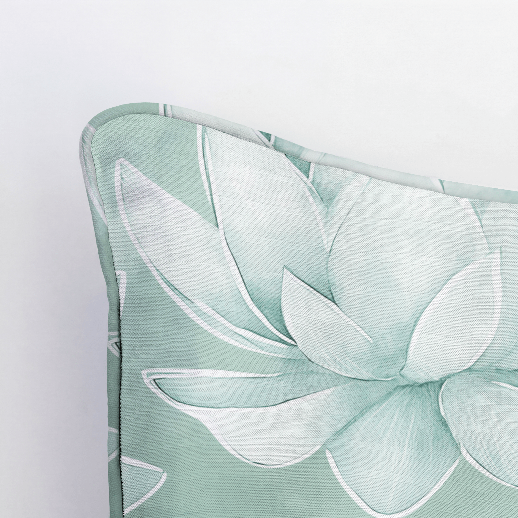 Misty Bloom Throw Pillow - Lemon Park