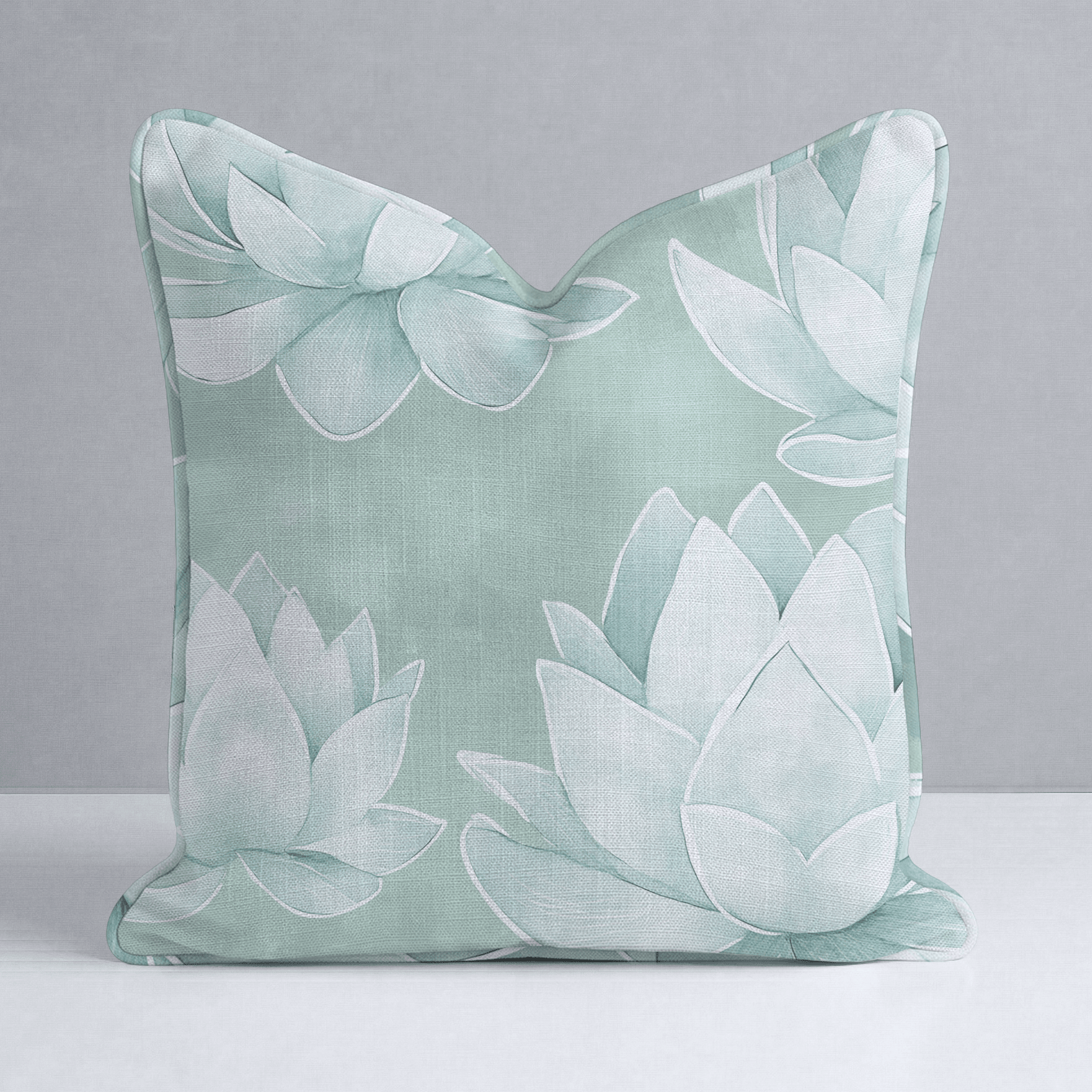 Misty Bloom Throw Pillow - Lemon Park