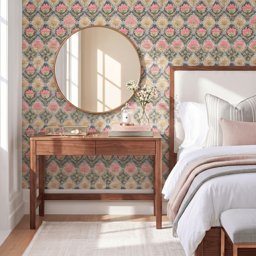 Misty Morning Faux Grasscloth Wallpaper - Lemon Park