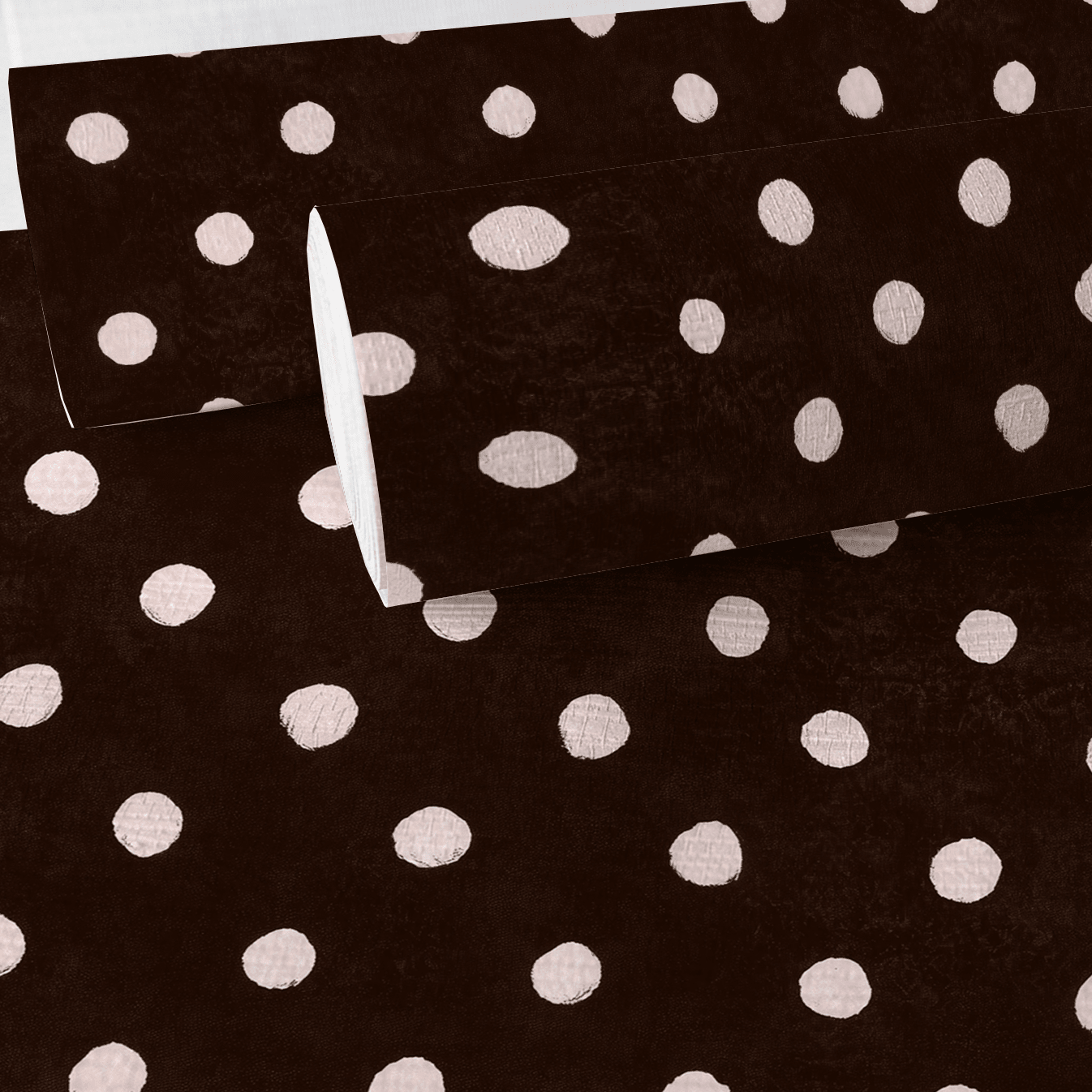 Mocha Dot Faux Grasscloth Wallpaper - Lemon Park