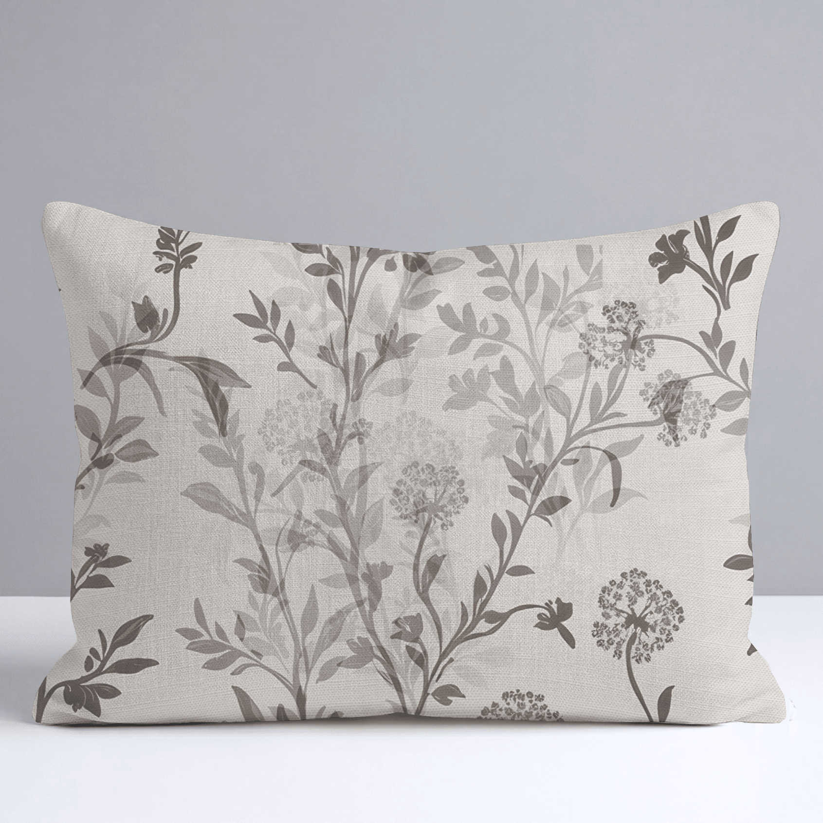 Mocha Vine Throw Pillow - Lemon Park