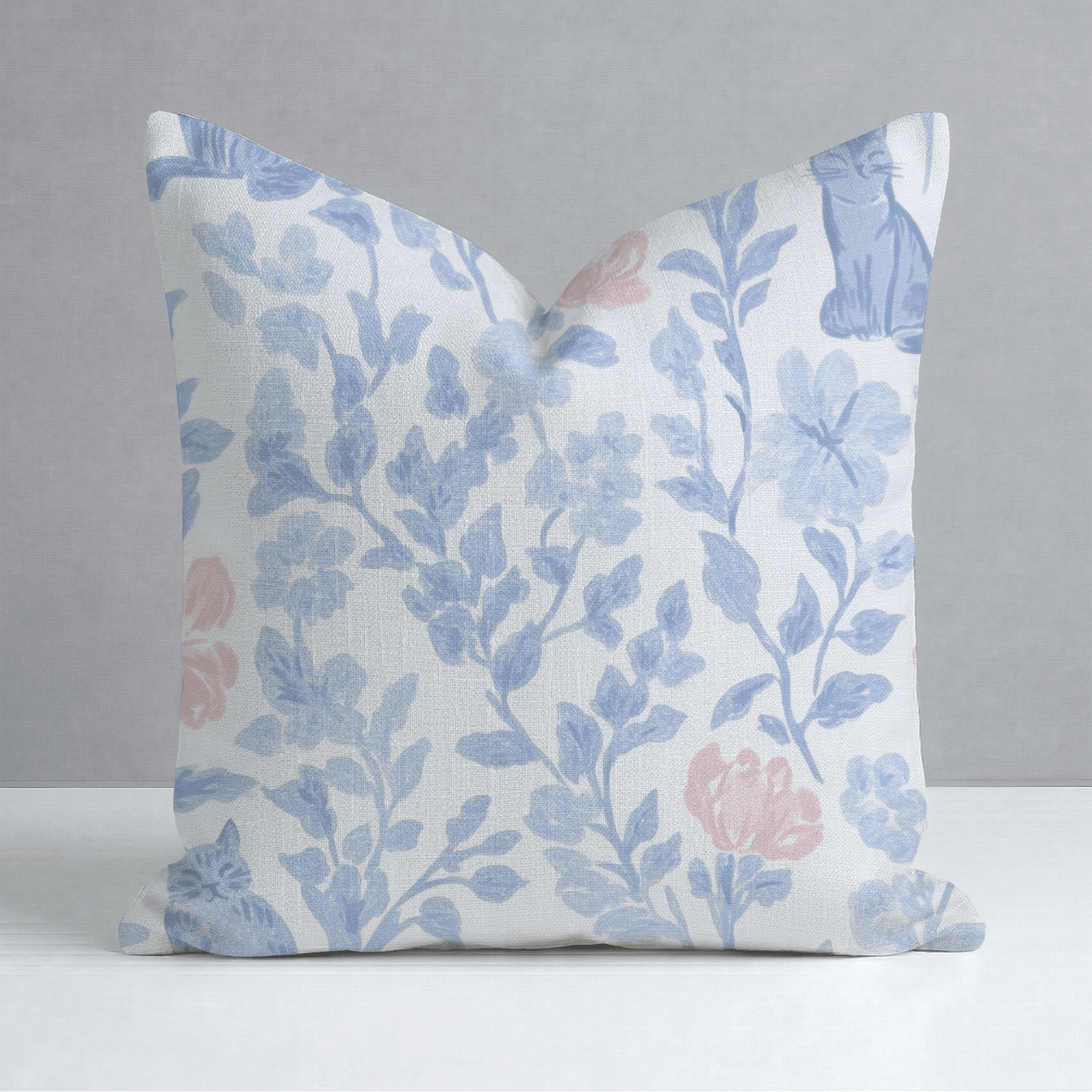 Mod Meow Throw Pillow - Lemon Park