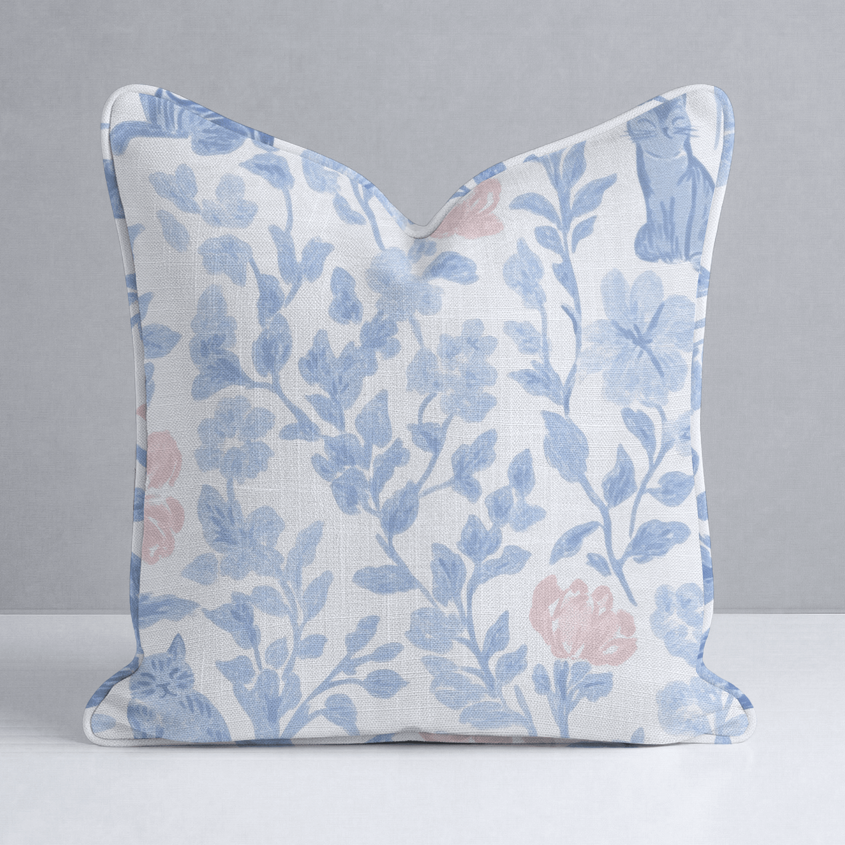 Mod Meow Throw Pillow - Lemon Park