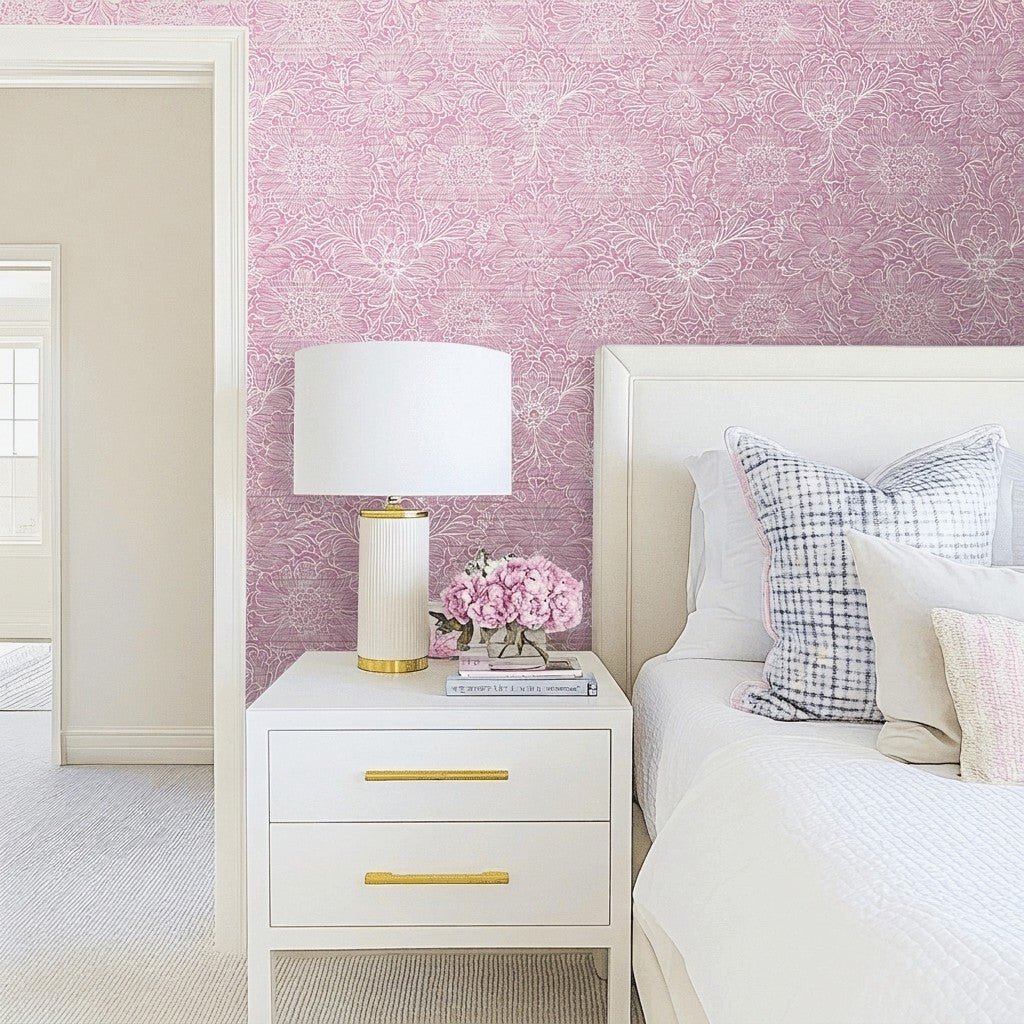 Monet Faux Grasscloth Wallpaper - Lemon Park