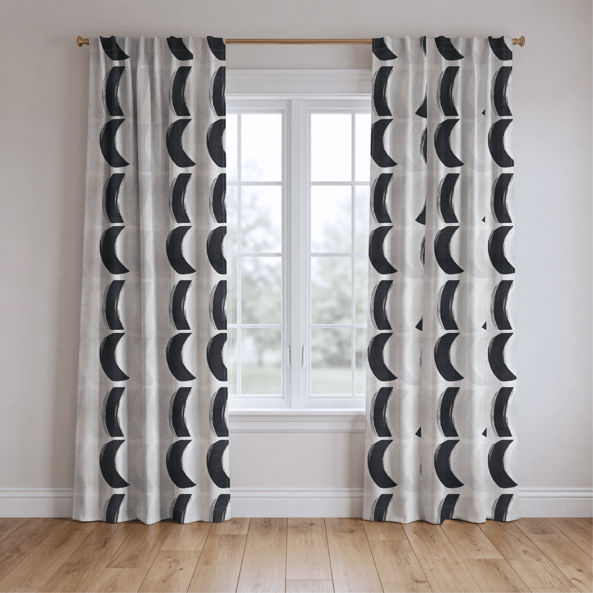Monochrome Mood - Drapery - Lemon Park