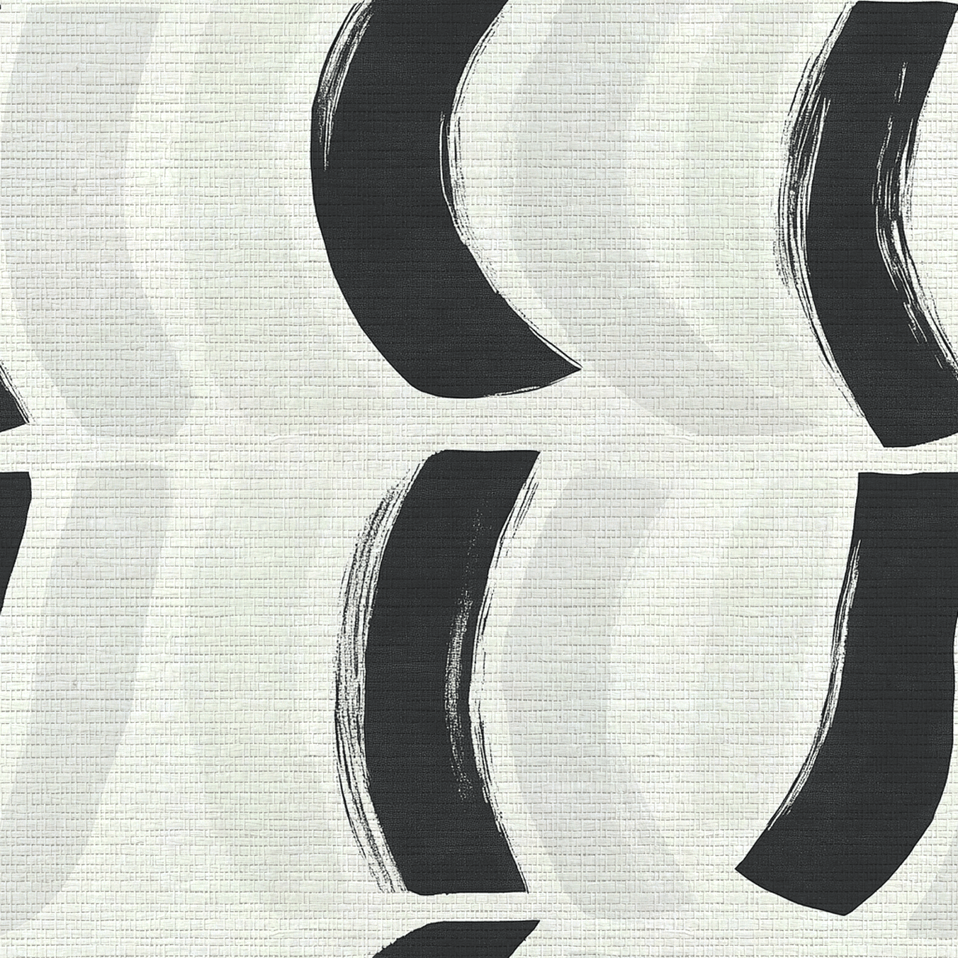 Monochrome Mood Faux Grasscloth Wallpaper - Lemon Park
