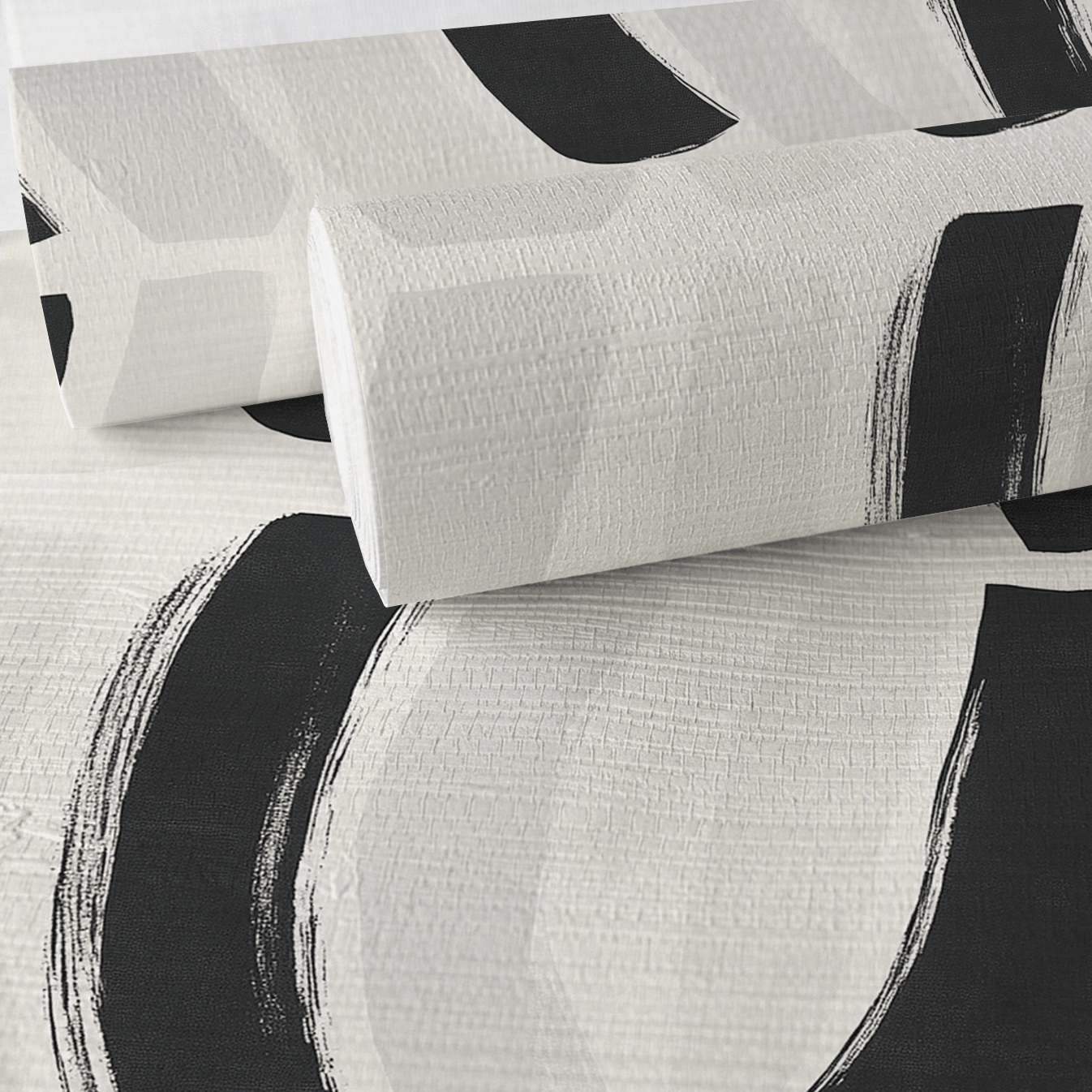 Monochrome Mood Faux Grasscloth Wallpaper - Lemon Park