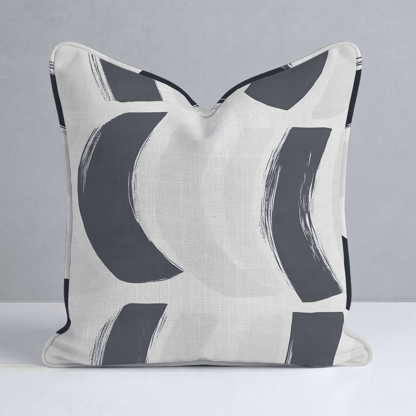 Monochrome Mood Throw Pillow - Lemon Park