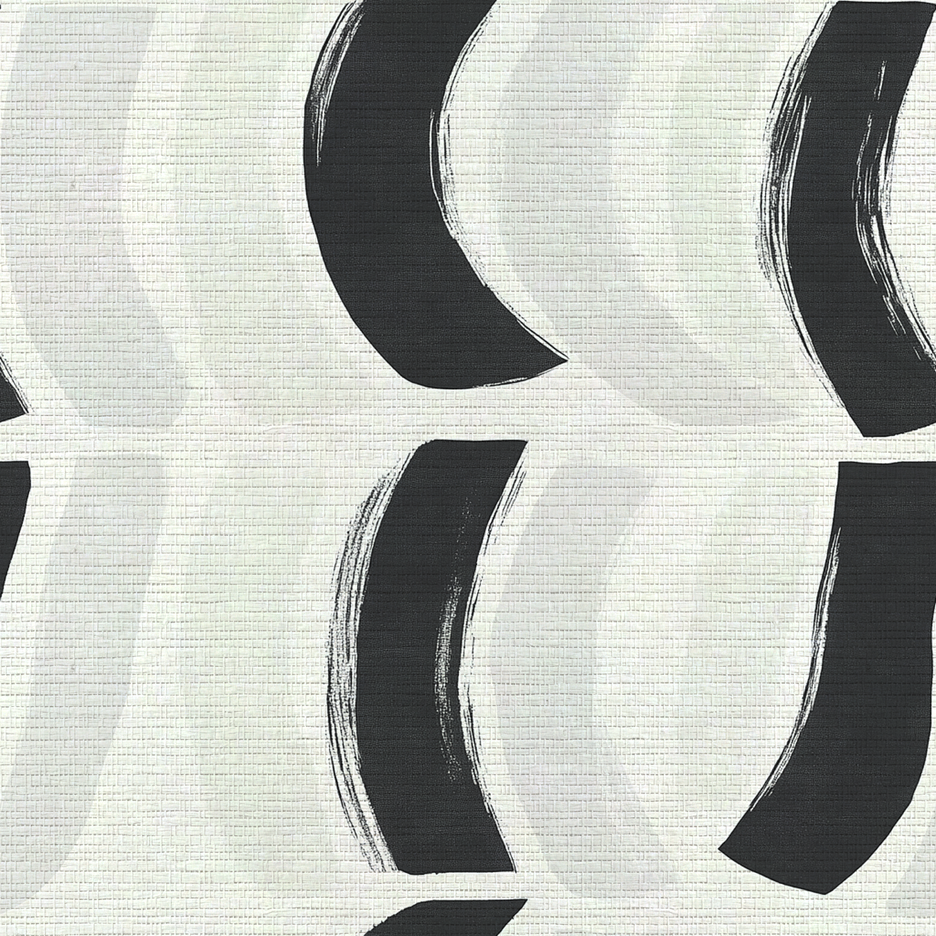 Monochrome Mood Faux Grasscloth Wallpaper