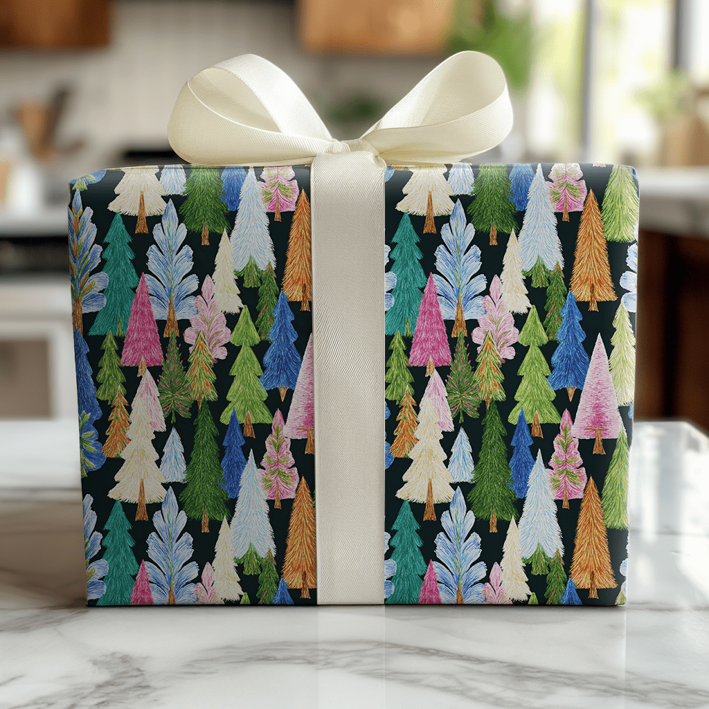Moonlight Spruce - Wrapping Paper - Lemon Park