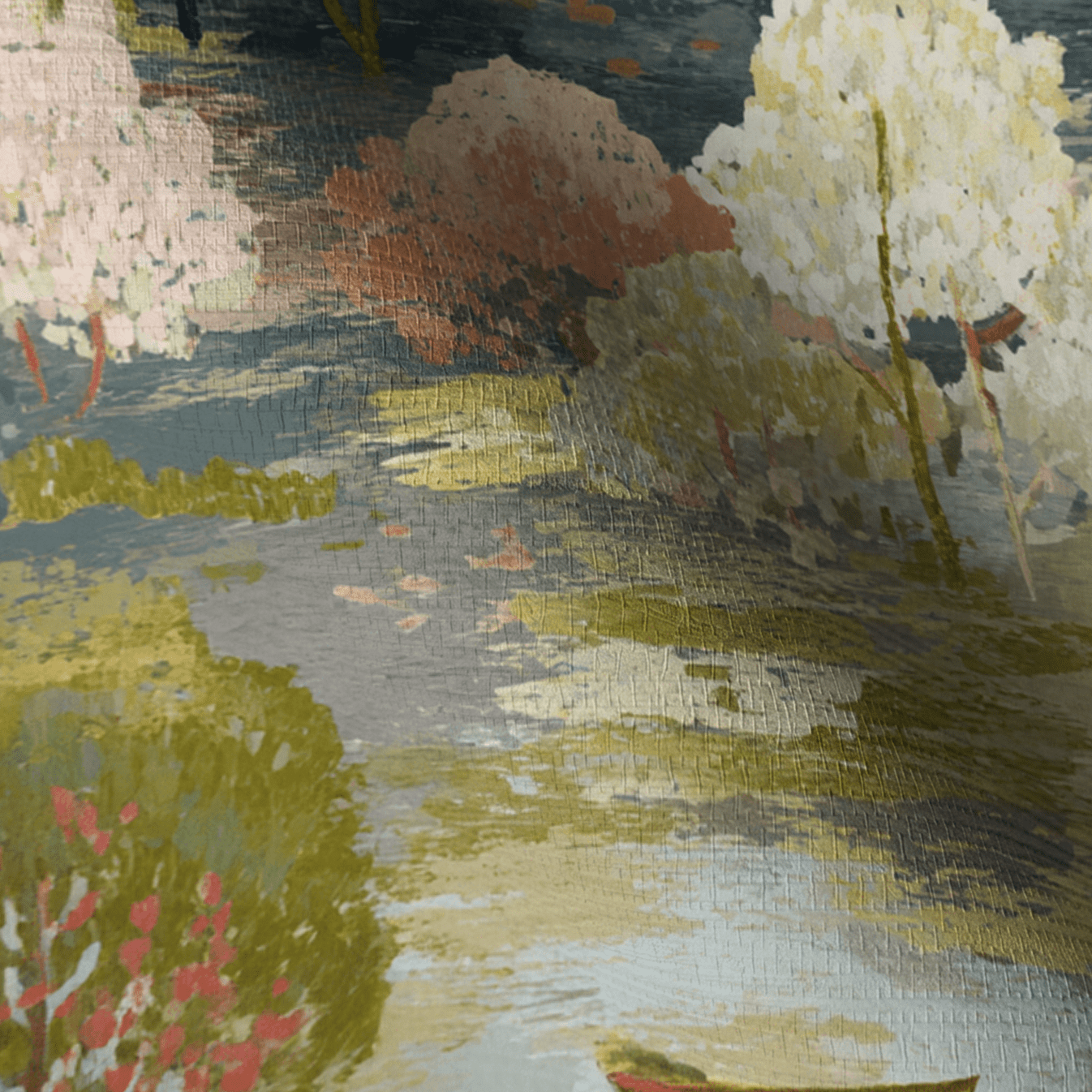 Morning Row Faux Grasscloth Wallpaper - Lemon Park